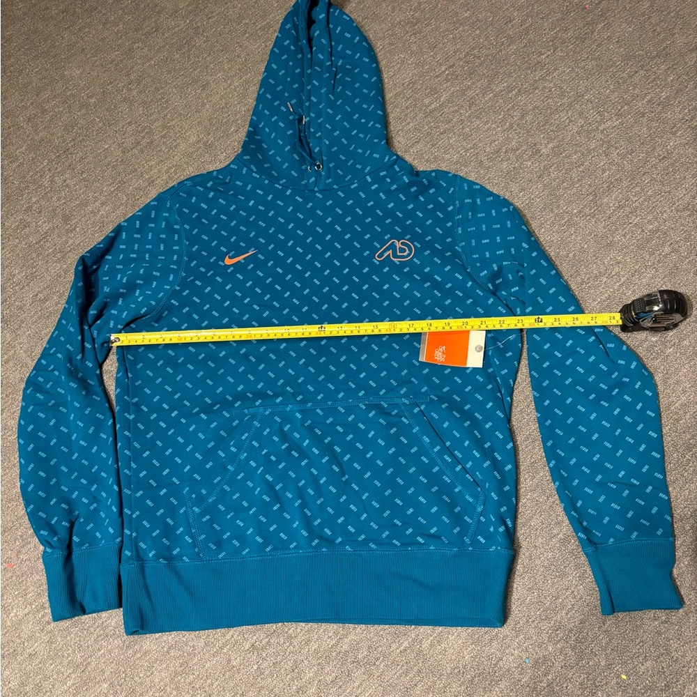 Nike Athletic Department Blue teal Patterned Hoodie